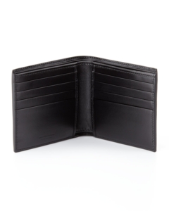 Black leather wallet