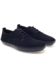 Dark blue suede shoes for men